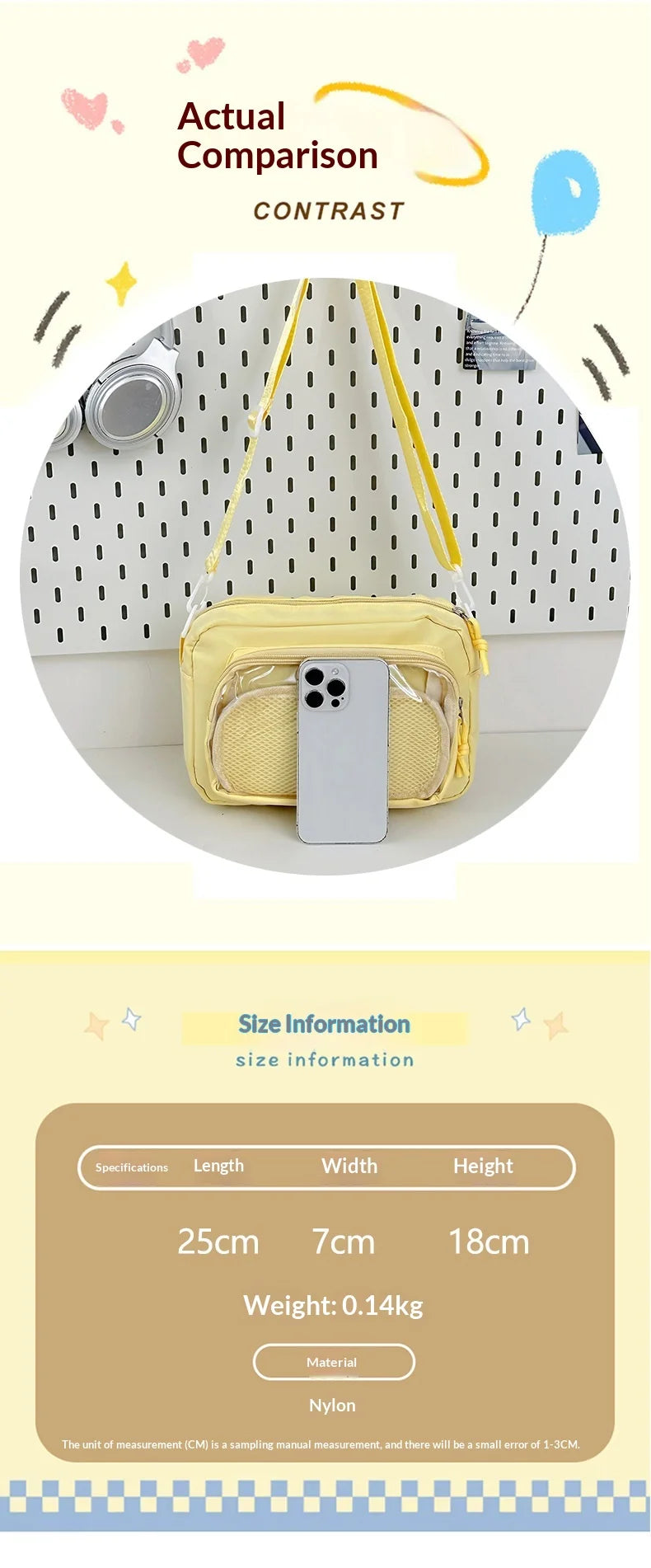 Japan and South Korea Cute Small Bag Female anime Pain Bag Pure Color Small Fresh Student Korean Simple Bag Crossbody Bag Female