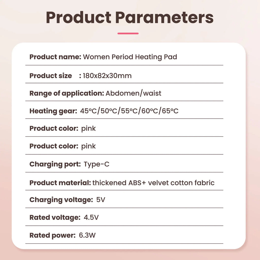 Electric Period Cramp Massager Vibrating Heating Period Pads Belt for Menstrual Colic Waist Stomach Abdominal Warm Palace Belt