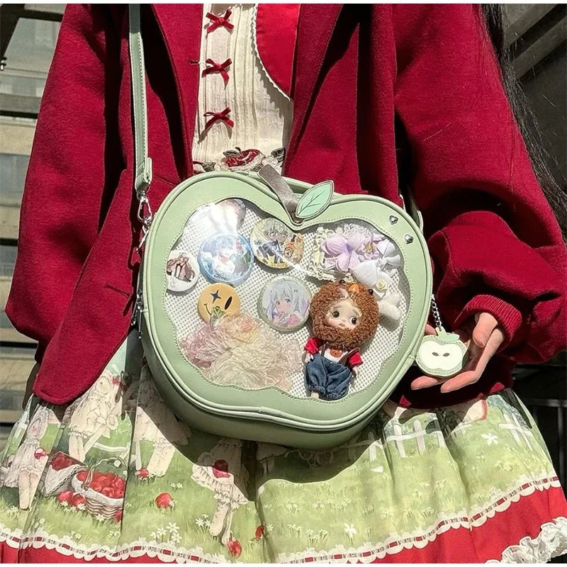Creative Women's Ita Bag,original Cute Kawaii Ita Backpack,apple Five Pointed Star Street Fashion Harajuku Girl Crossbody Bag