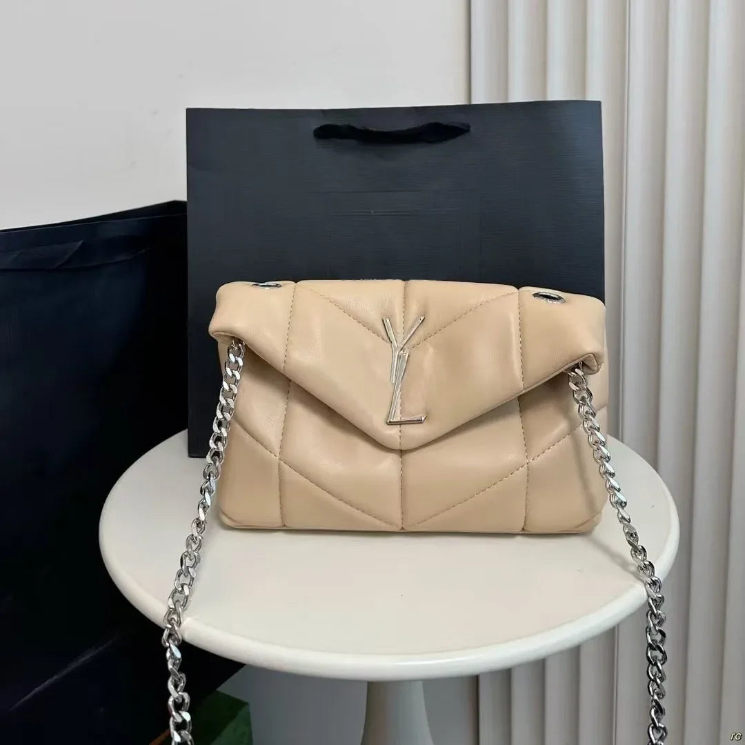 Designer Shoulder Luxury Woman Fashion Handbag Classic Womens Printed Retro Sweet Outdoors Purse Underarm Bag yslbags yslcross b