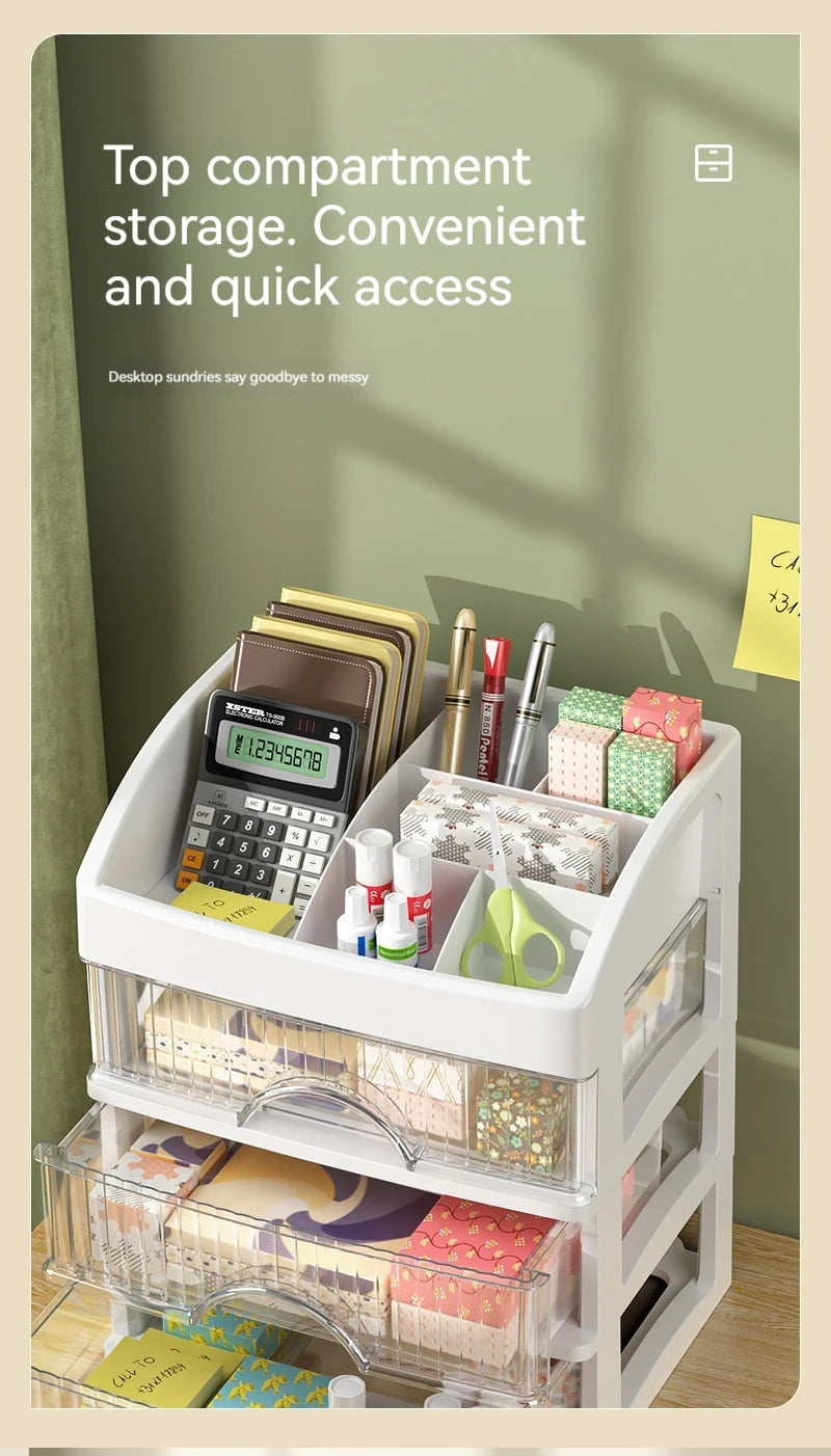Clear 5-Tier Makeup Organizer with Drawers, Large Capacity Cosmetic Storage for Vanity, Dustproof Skincare Lipstick Brush Holder