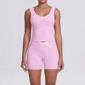 Yoga Set 2 Pieces Workout Outfits Fitness Sportswear Gym Tracksuit High Waist Leggings Sports Bra Athletic Wear Women Clothes