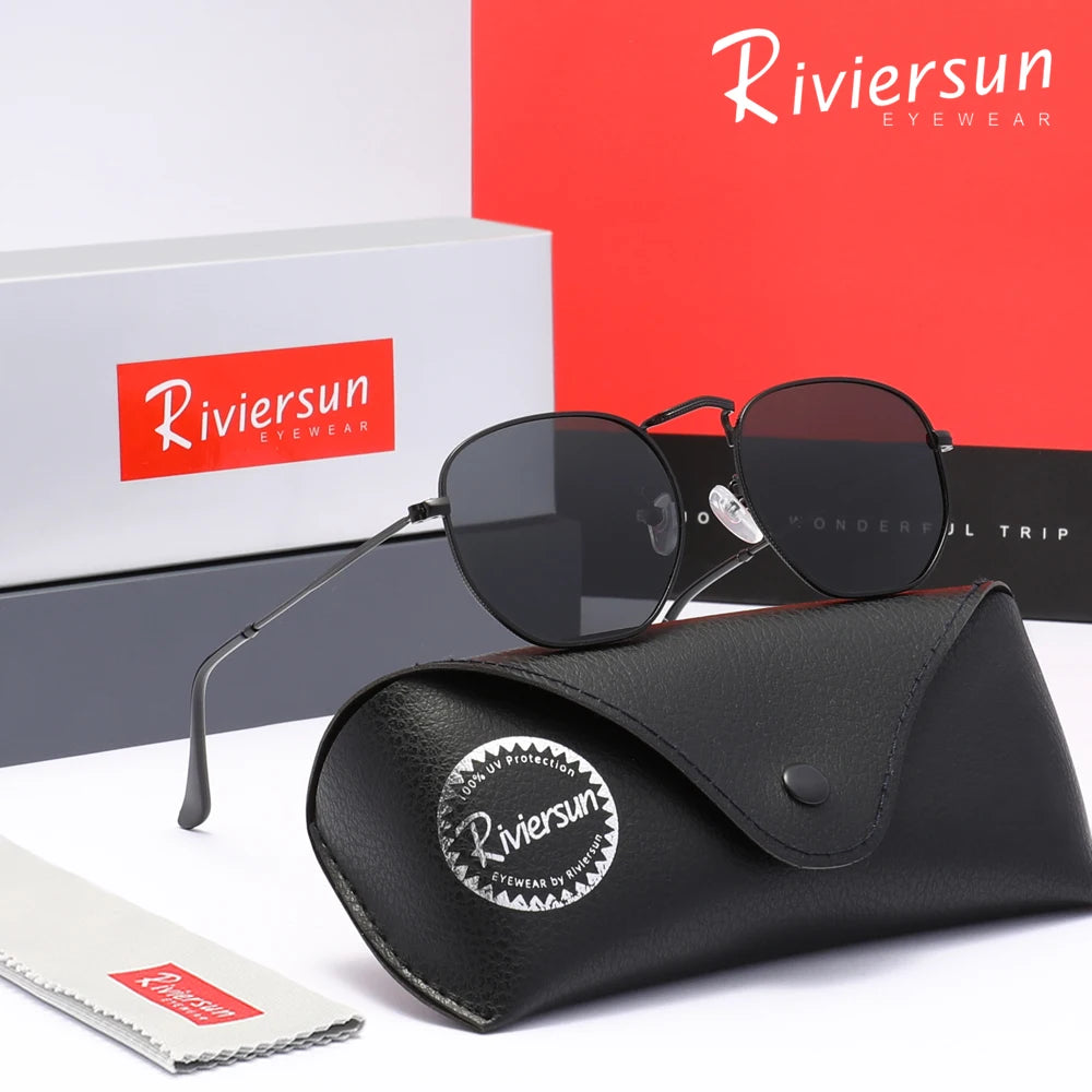 Classical Business Male Sunglasses Men Women Driving Outdoor Travel Round Frame Causal Anti-glare Retro Eyeglasses