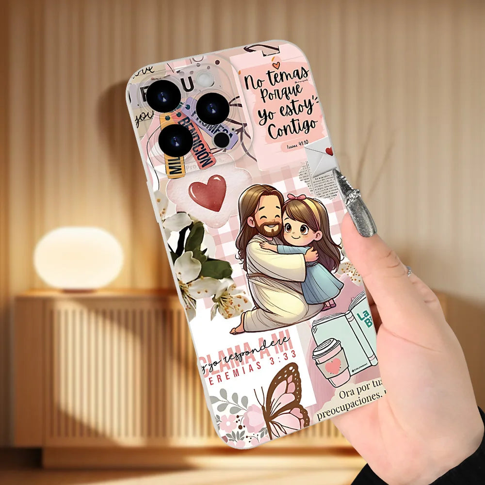 A popular creative phone case with Jesus design, compatible with iPhone 17 16 15 14 13 12 11ProMax Plus