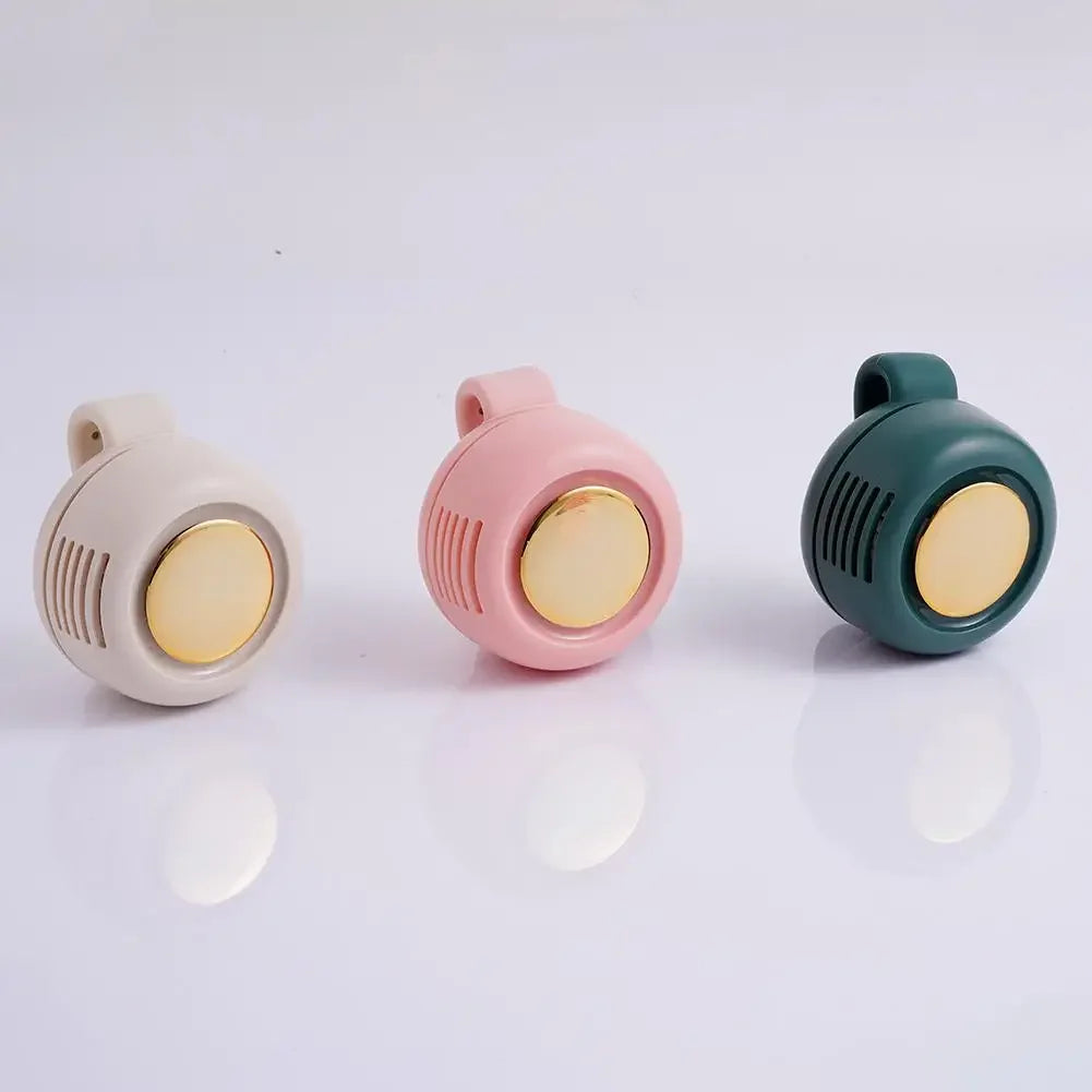 Portable Silent Bladeless Electric Fan Mini Clip On Waist Whirlwind Fan Summer Outdoor Gym Fast Cooling Rechargeable Fan