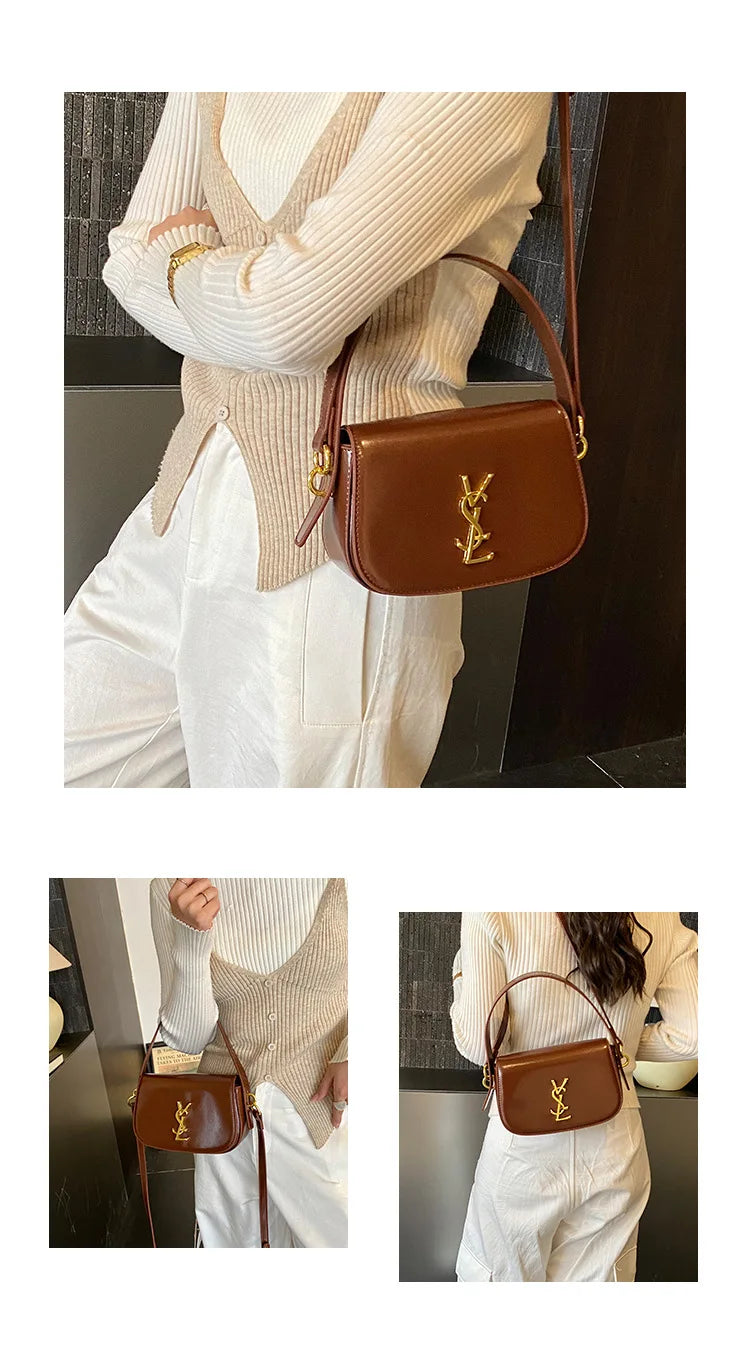 Classic Trendy Paris Inspired Diaper Bag For Women Elegant Textured Leather Crossbody Handbag Large Capacity Retro Tote