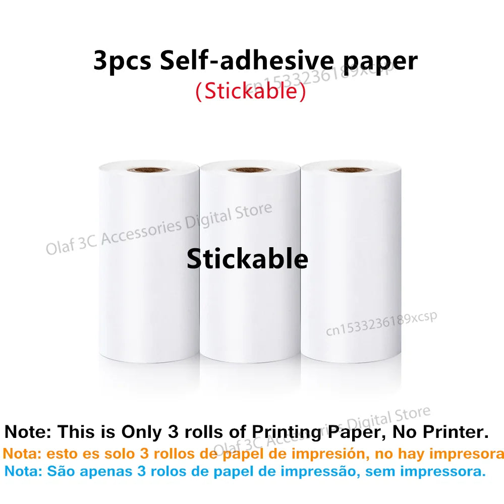 Meow Mini Label Printer Thermal Portable Printers Stickers Paper Inkless Wireless Impresora Portátil 200dpi Android IOS 57mm