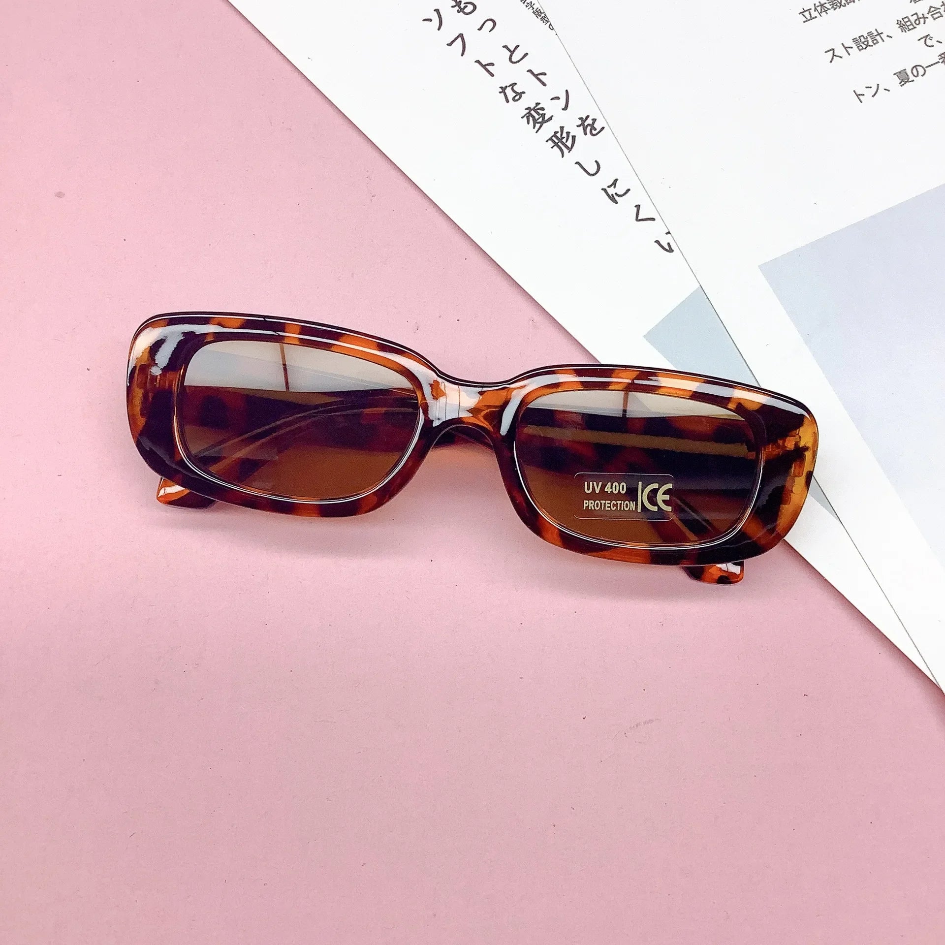 Children Cute Vintage Frosted Rectangle UV400 Sunglasses Outdoor Girls Boys Sweet Sunglasses Protection Classic Kids Sunglasses