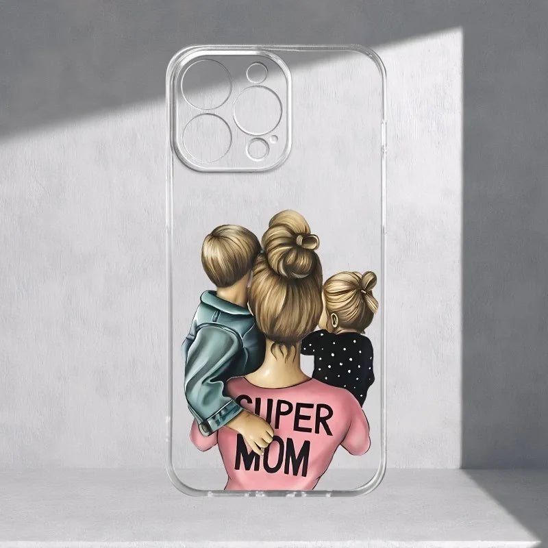 Harmony mother pattern UV printing mobile phone case 360 degree full protection iPhone 11 12 13 14 Pro Max 15 16 series
