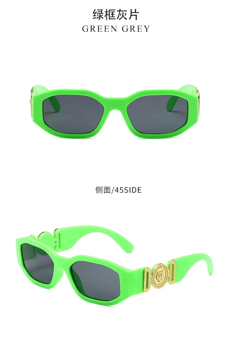 New Retro Irregular Square Sunglasses for Women Men Fashion Designer Small Frame Sun Glasses Trending Product Shades UV400