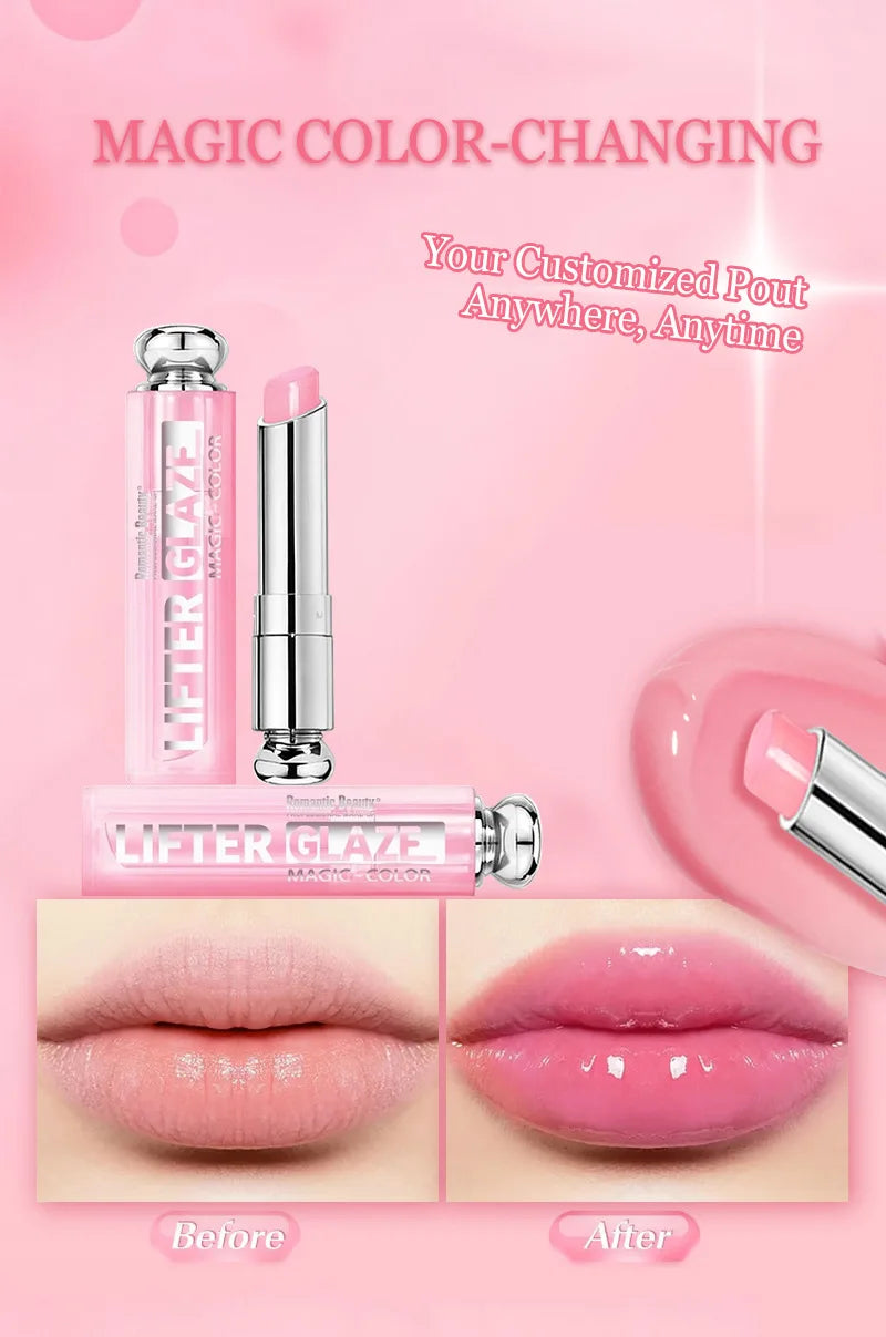 Color-Changing Lip Gloss - Hydrating & Non-Greasy Tinted Lip Oil, Mirror Shine & Plumping Effect, Moisturizing Reviving Lip Care