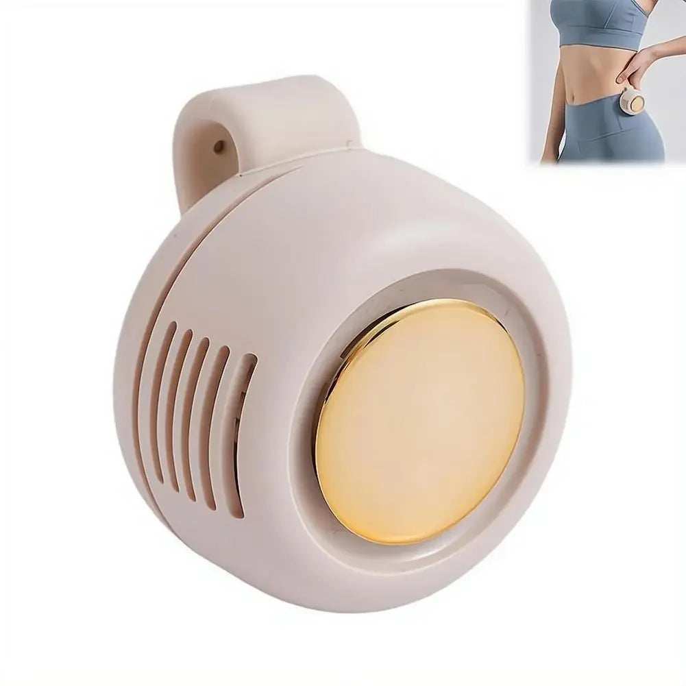 Portable Silent Bladeless Electric Fan Mini Clip On Waist Whirlwind Fan Summer Outdoor Gym Fast Cooling Rechargeable Fan
