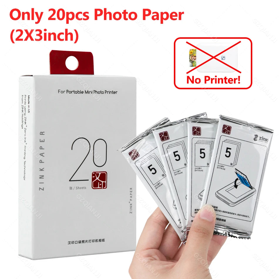 MT53 Color Photo Portable Printer Mobile Phone Mini Handheld Pocket Wifi Bluetooth Printing Machine 2x3 inch Sticky-Backed Paper