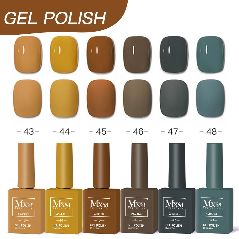 Nail Gel Polish Set DIY Nail Art 6pc Semi Permanent UV LED Gel Kit For Nails Decoration Manicure Soak Off Painting Vernis Design