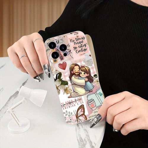 A popular creative phone case with Jesus design, compatible with iPhone 17 16 15 14 13 12 11ProMax Plus