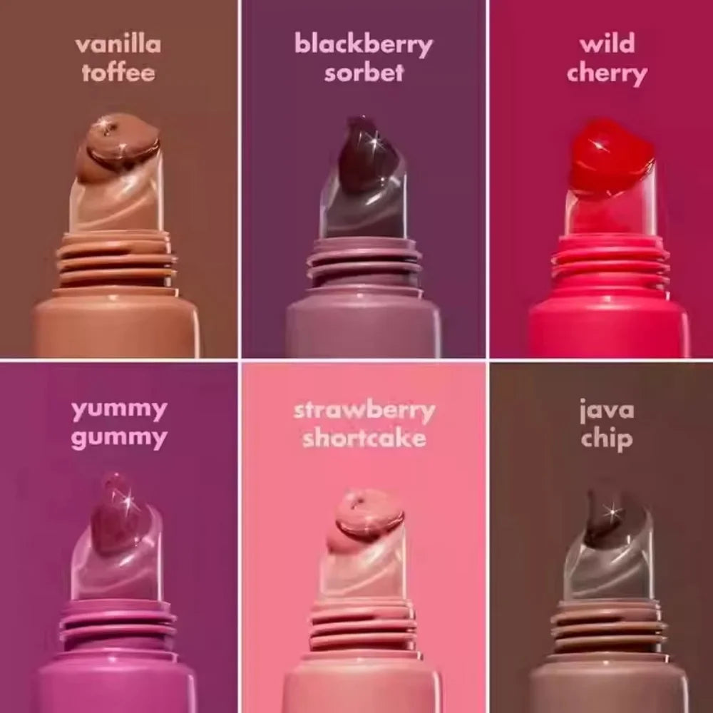 Elf Lip Gloss 6-Colors Lip Balm Optional Lightweight Hydrating Nourishing Repairing Improve Dryness Create Naturally Plump Lips