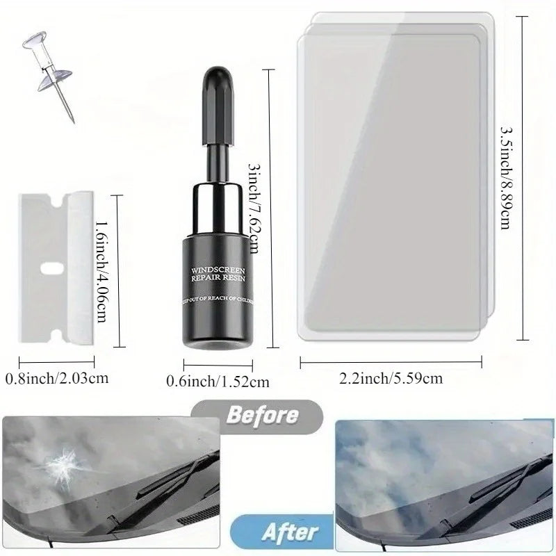 Car Glass Repair Window Crack Gone Remove Scratch AutomobileTruck Motorcycle Broken Repair Cracks Gone Glass Kit Windscreen Tool