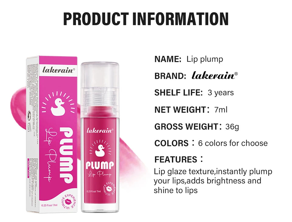Lip Plump Serum Increase Lips Elasticity Instant Volumising Essential Oil Moisturizing Nourish Sexy Lip Care Reduce Fine Lines
