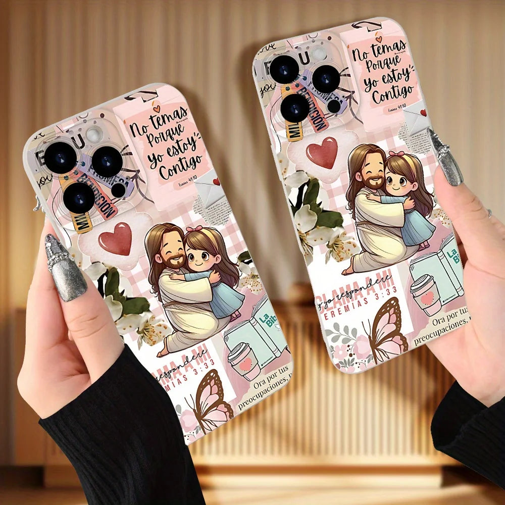 A popular creative phone case with Jesus design, compatible with iPhone 17 16 15 14 13 12 11ProMax Plus