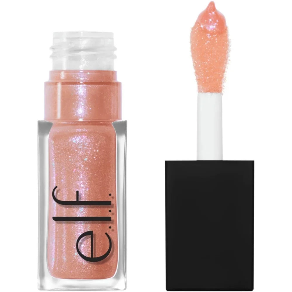 Elf New Glow Reviver Lip Gloss Candy Divine Wine Tinted Lightweight Moisturizing Nutritious Lip Oil Plump Lip Makeup Cosmetics