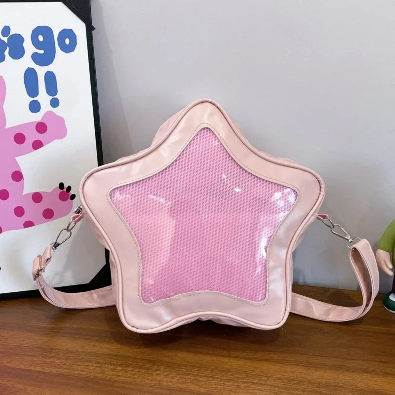 Creative Women's Ita Bag,original Cute Kawaii Ita Backpack,apple Five Pointed Star Street Fashion Harajuku Girl Crossbody Bag