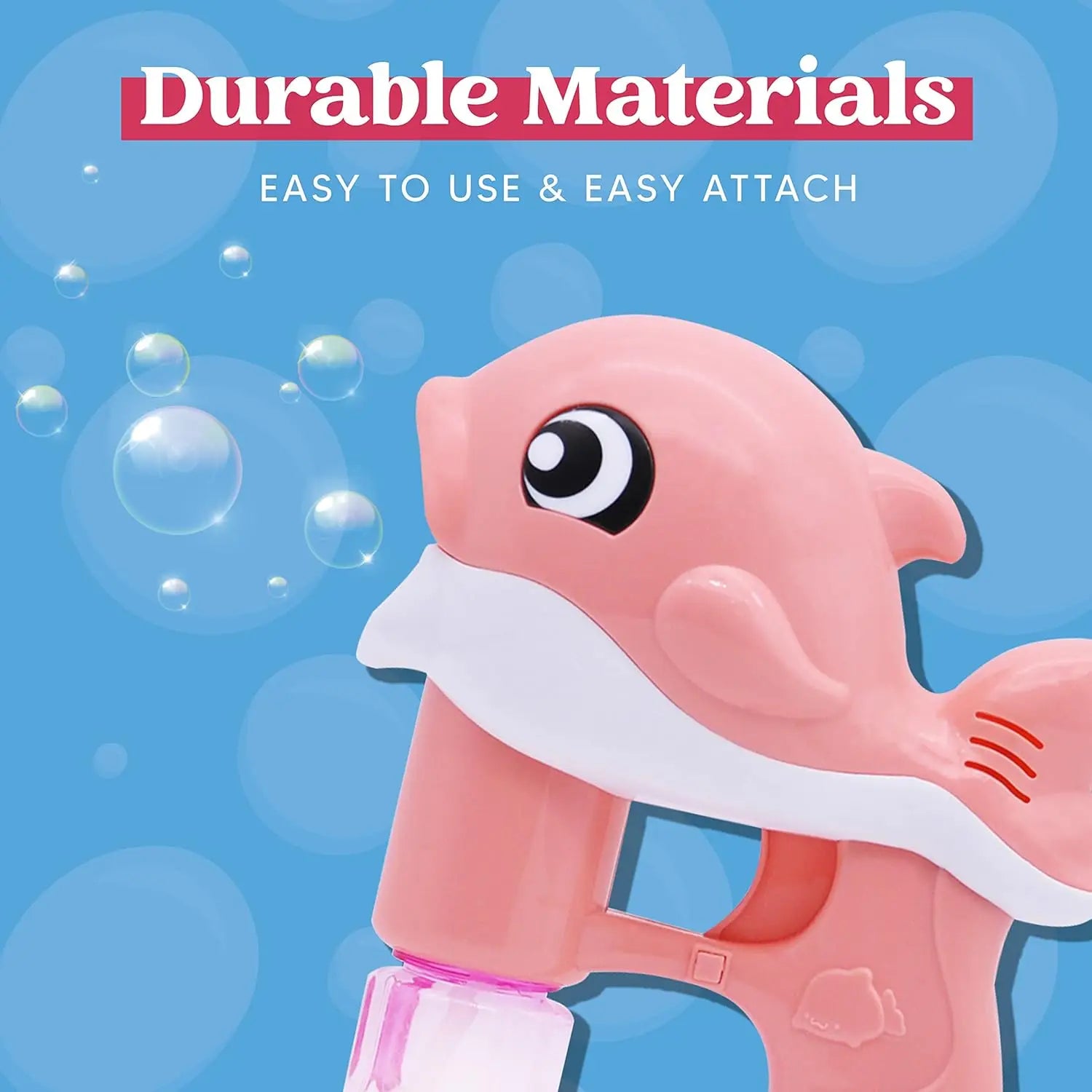 2 Pack Whale Bubble Guns with 4 Solution Bottles, Automatic Bubble Maker for Kids Outdoor Summer Fun