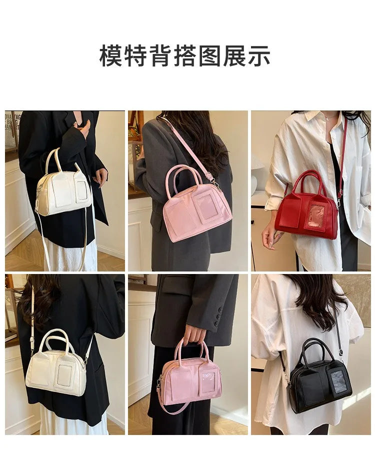 2026 New Y2K Harajuku Shoulder Bag Women Korean Transparent Ita Bag Crossbody Bag Female Japanese Designer Trend Handbag Purse