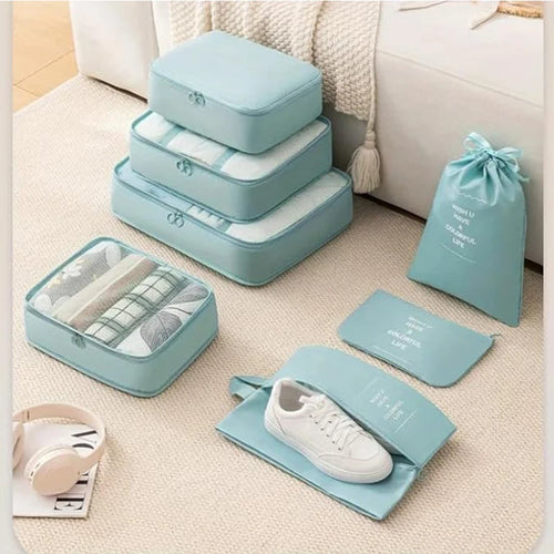 7/8/9/10/11 Pcs Set Travel Organizer Storage Bags Suitcase Packing Cubes Set Cases Portable Luggage Clothes Shoe Tidy Pouch
