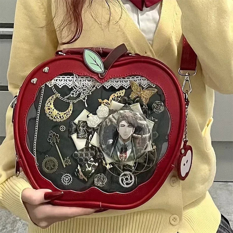 Creative Women's Ita Bag,original Cute Kawaii Ita Backpack,apple Five Pointed Star Street Fashion Harajuku Girl Crossbody Bag