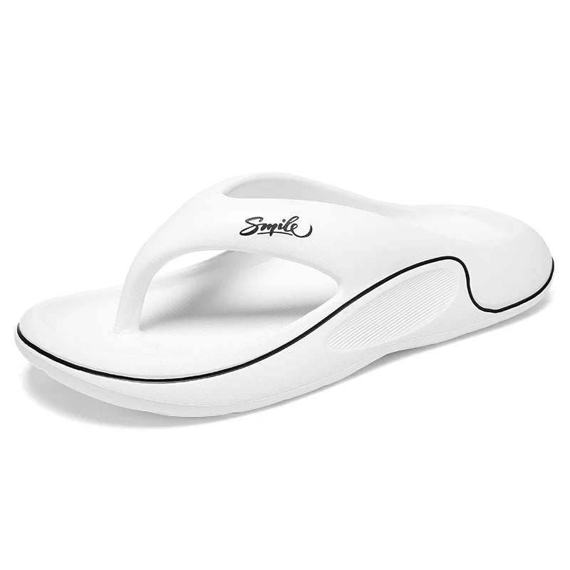 Flip-Flops for Men and Women Summer 2025 New Outer Wear Non-Slip Anti-Odor Flip-Flops Thick-Soled Beach Slippers