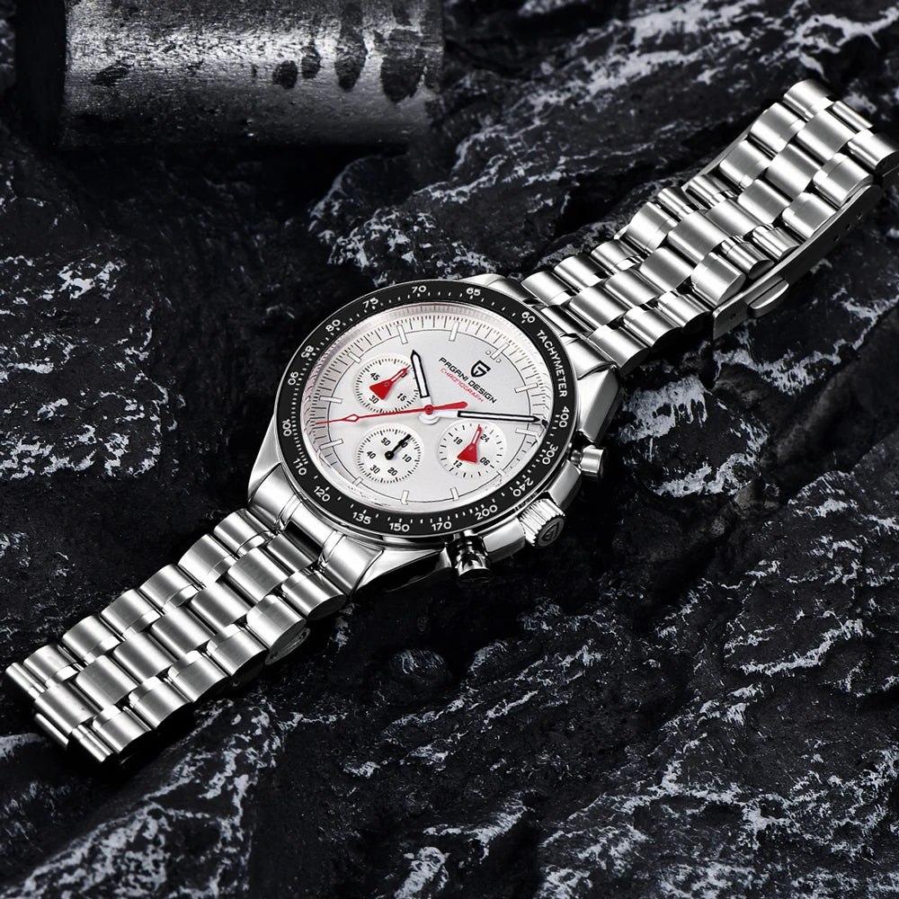 2026 New PAGANI DESIGN V5 Moon Men's Watches Top Luxury Quartz Watch For Men Chronograph Waterproof Sport Stainless Steel Clock