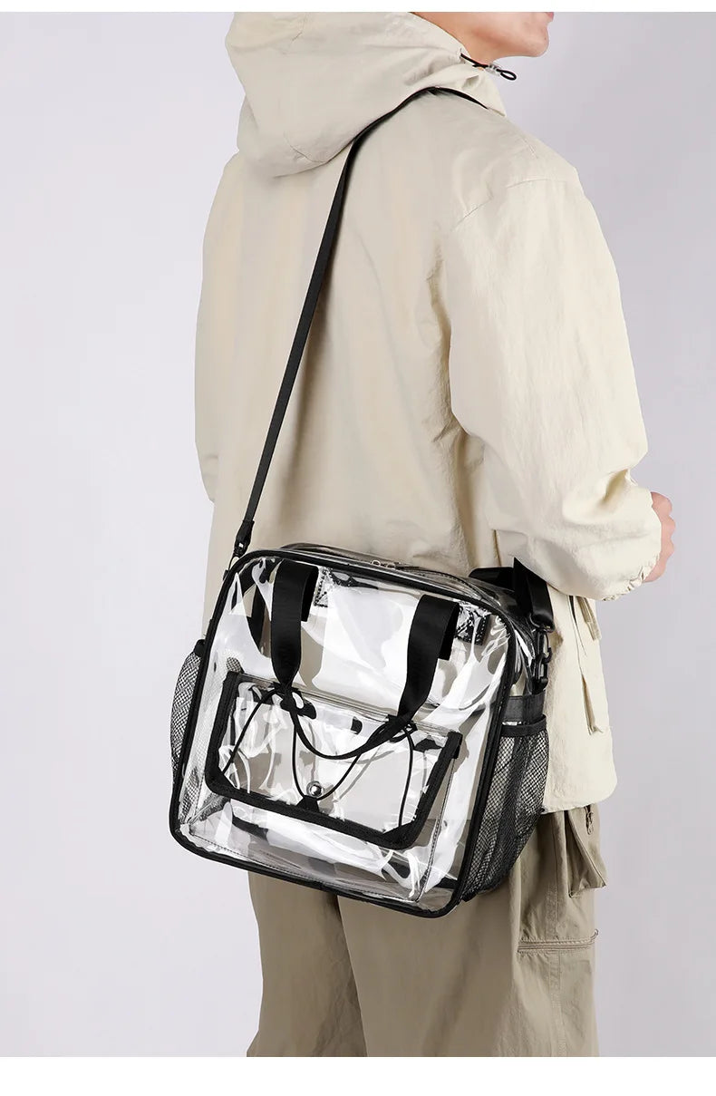 Ladies' shoulder bagTransparent swimming bag PVC travel storage bag travel bag sports stadium concert beach student fashion bag