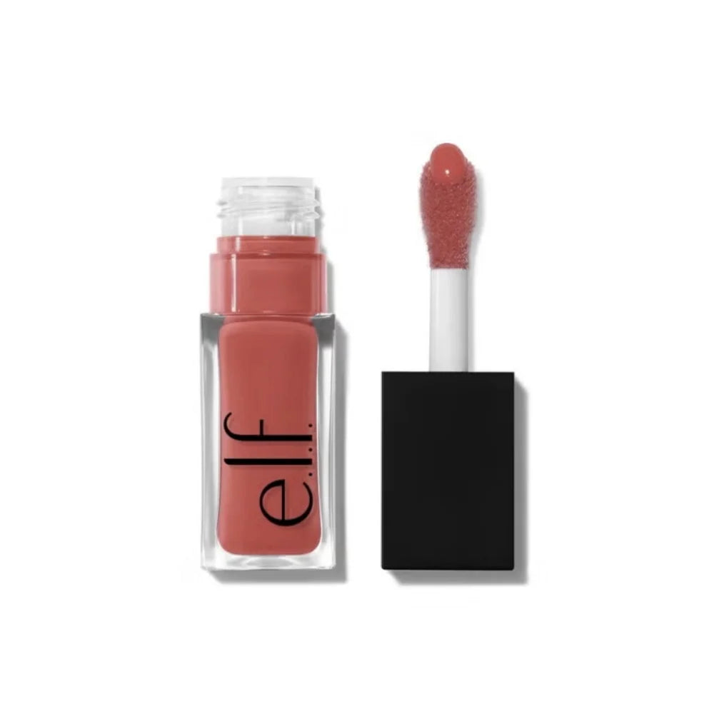 Elf New Glow Reviver Lip Gloss Candy Divine Wine Tinted Lightweight Moisturizing Nutritious Lip Oil Plump Lip Makeup Cosmetics