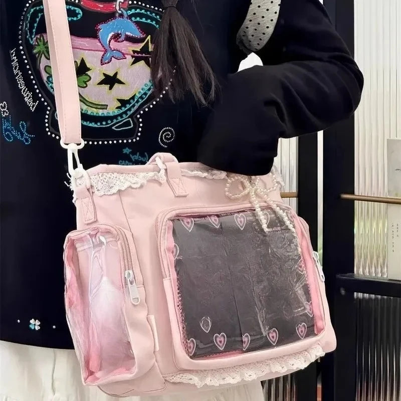 Ballet Girl Large Appetite Itabag Japanese Two-Dimension Single Shoulder Crossbody Bag Gift For Friends Women'S Handbag