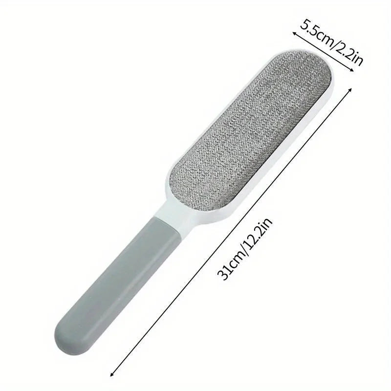 Double-sided manual electrostatic pet hair brush, suitable for cleaning pets, clothing, sofas, furniture, and carpets