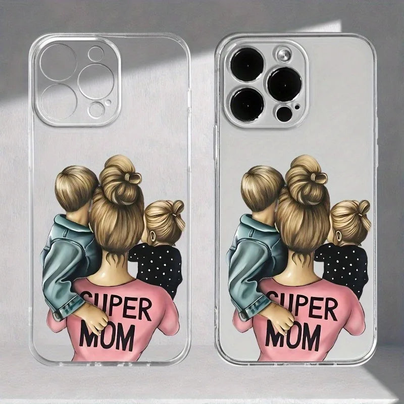 Harmony mother pattern UV printing mobile phone case 360 degree full protection iPhone 11 12 13 14 Pro Max 15 16 series