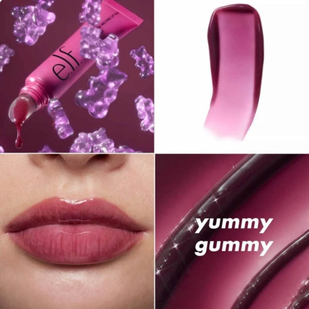 Elf New Glow Reviver Lip Gloss Candy Divine Wine Tinted Lightweight Moisturizing Nutritious Lip Oil Plump Lip Makeup Cosmetics