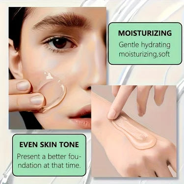 Waterproof Base Transparent Gel Makeup Primer - Full Coverage Matte Foundation With Color Retention, Natural Avocado And Rose Ex