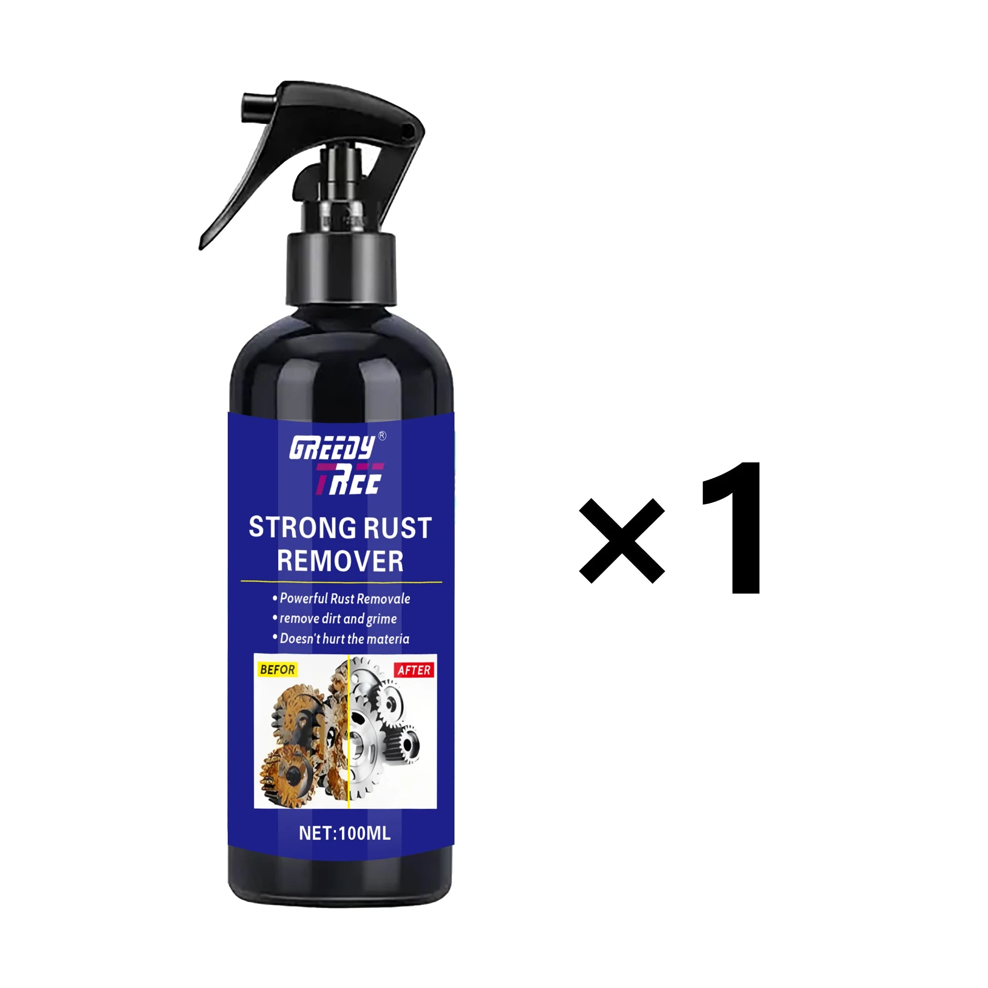 Multi-Purpose Rust Remover Spray | Strong Elimination of Rust & Iron Buildup, Ideal for Chrome Paint & Automotive Maintenance
