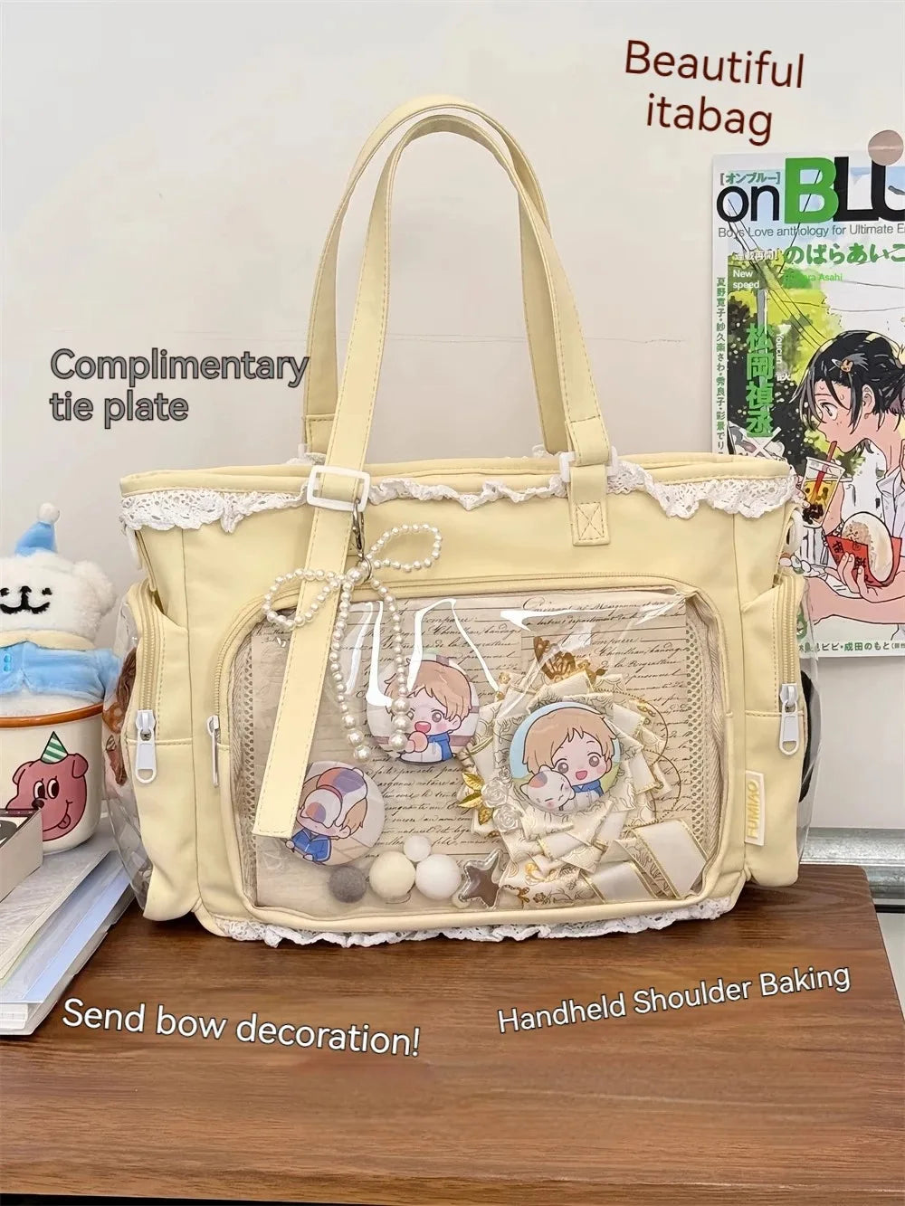 Ballet Girl Large Appetite Itabag Japanese Two-Dimension Single Shoulder Crossbody Bag Gift For Friends Women'S Handbag