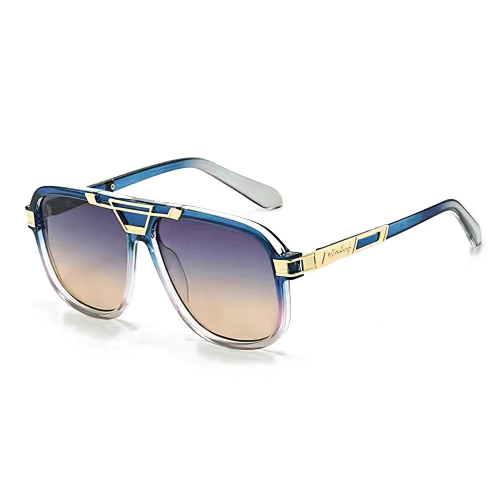 2026 New Fashionable Large Frame Women Sunglasses Gradient Color Glasses Women Trendy Accessories Metal Decorative Styles UV400