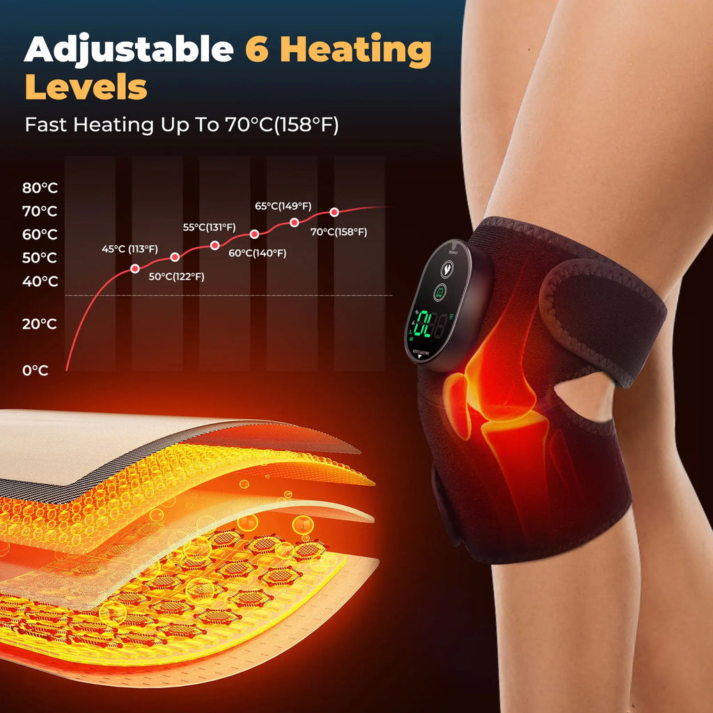 Vibration Shoulder Steamer Belt Heated Shoulder Warmer Massager Electric Smart Massage Machine Temperature Adjust