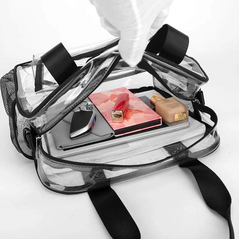 Ladies' shoulder bagTransparent swimming bag PVC travel storage bag travel bag sports stadium concert beach student fashion bag