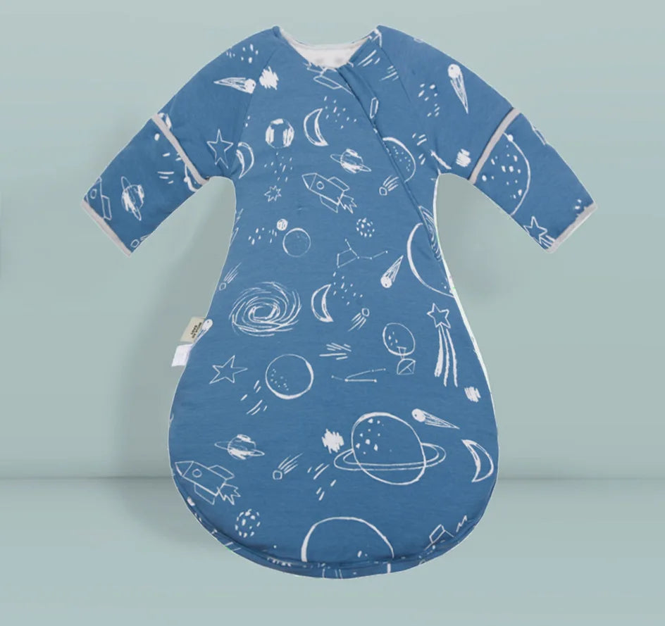 INSULAR Baby Thickened Sleeping Bags Infant Warm Pajamas Kids Cartoon Cotton Sleep Sack Toddler Anti-kick Onesuit Autumn Winter