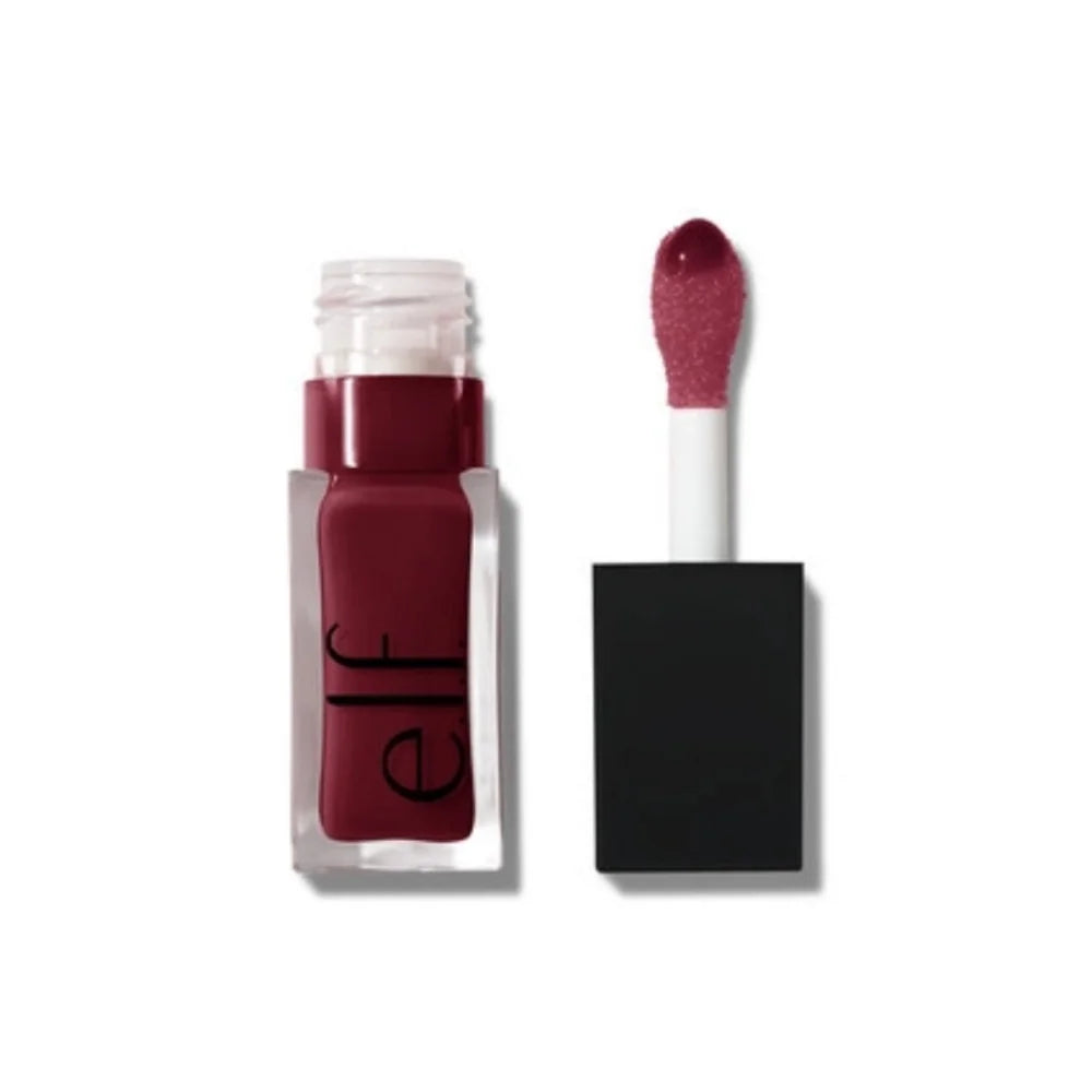 Elf New Glow Reviver Lip Gloss Candy Divine Wine Tinted Lightweight Moisturizing Nutritious Lip Oil Plump Lip Makeup Cosmetics
