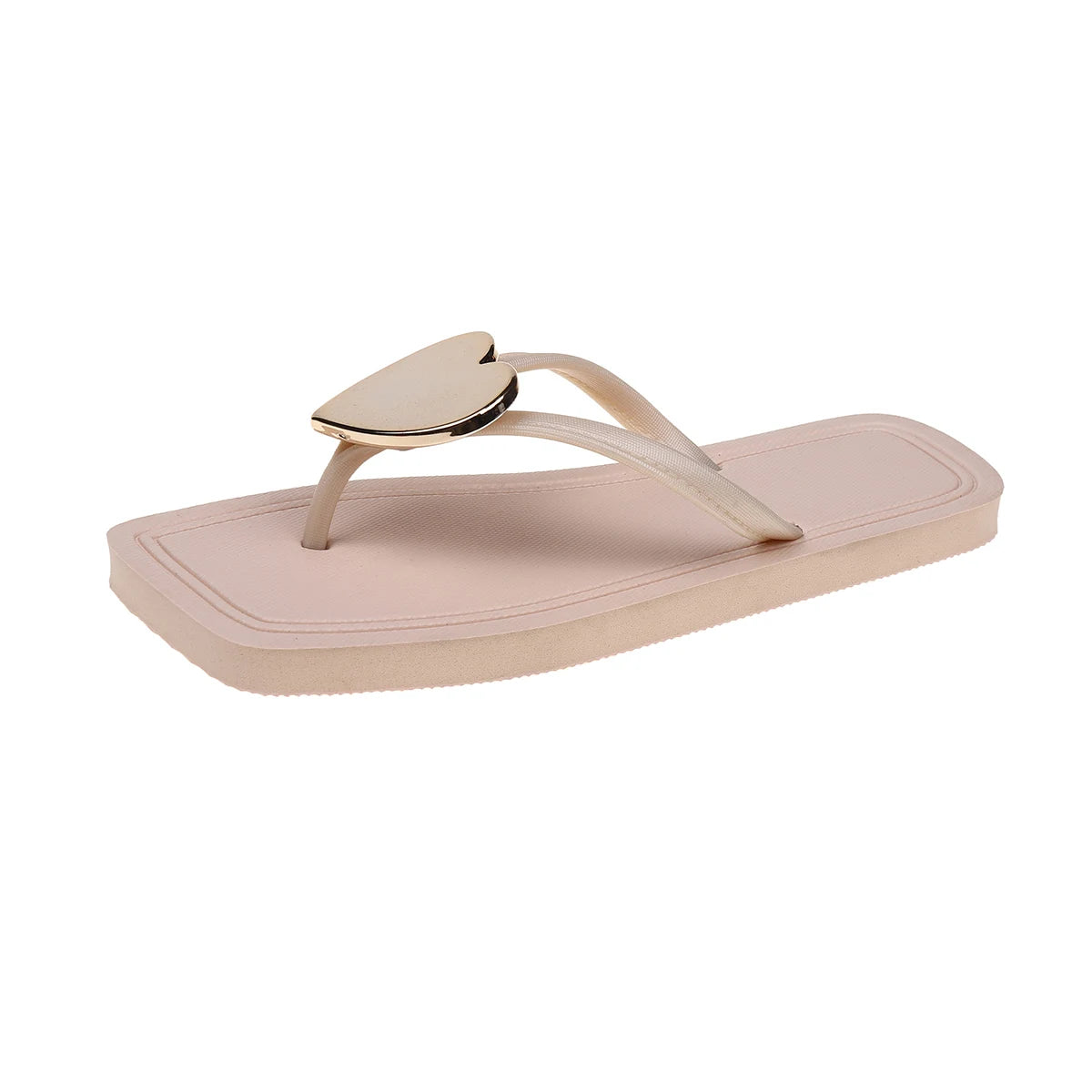 Summer Flats Flip Flops 2025 New Outer Wear Slippers Non-Slip Women's Beach Flip Flops
