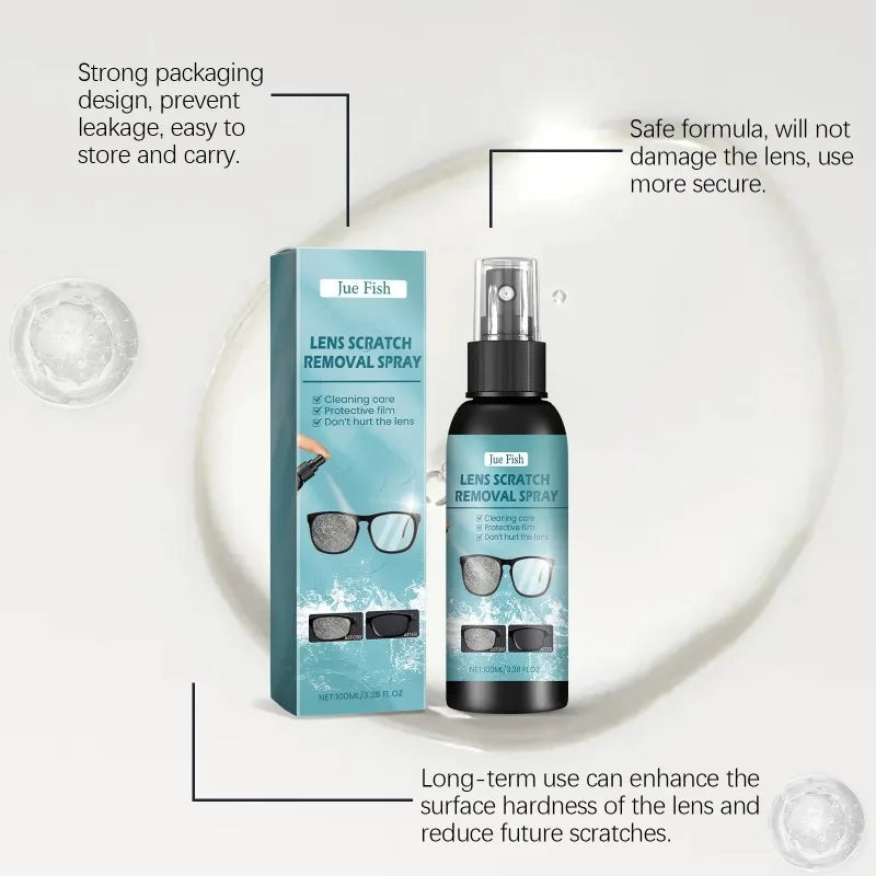 Eyeglass Cleaning Solution Multipurpose Glasses Care Liquid Lens Scratch Cleaning Tools High Concentration Glasses Repair Spray