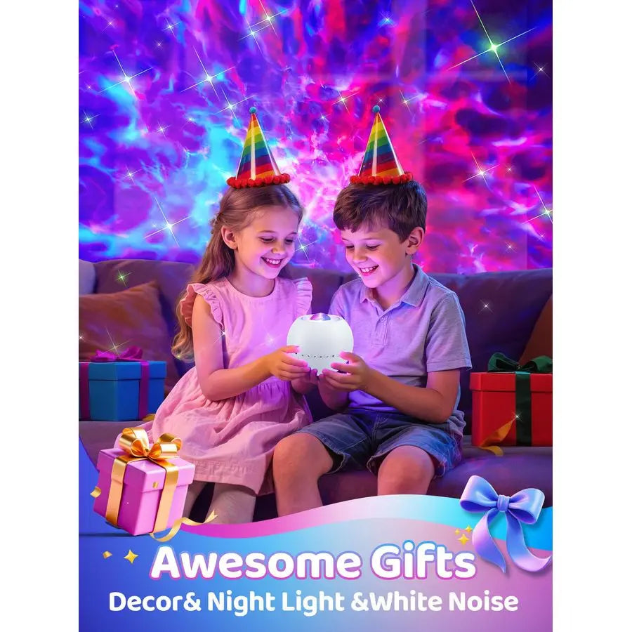 Fire Galaxy Projector Star Projector Night Light Projector 360 Effects Northern Lights Lava Lamp 15 White Noise Room Lights Room