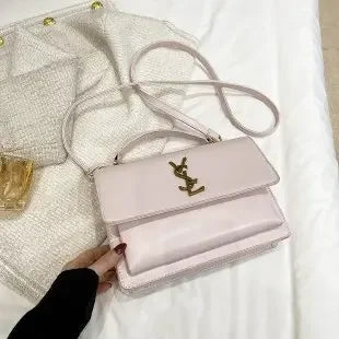 High-End Leather Women Diaper Bag Classic Designer Paris Casual Simple Vintage Trendy Design with Adjustable Shoulder Strap