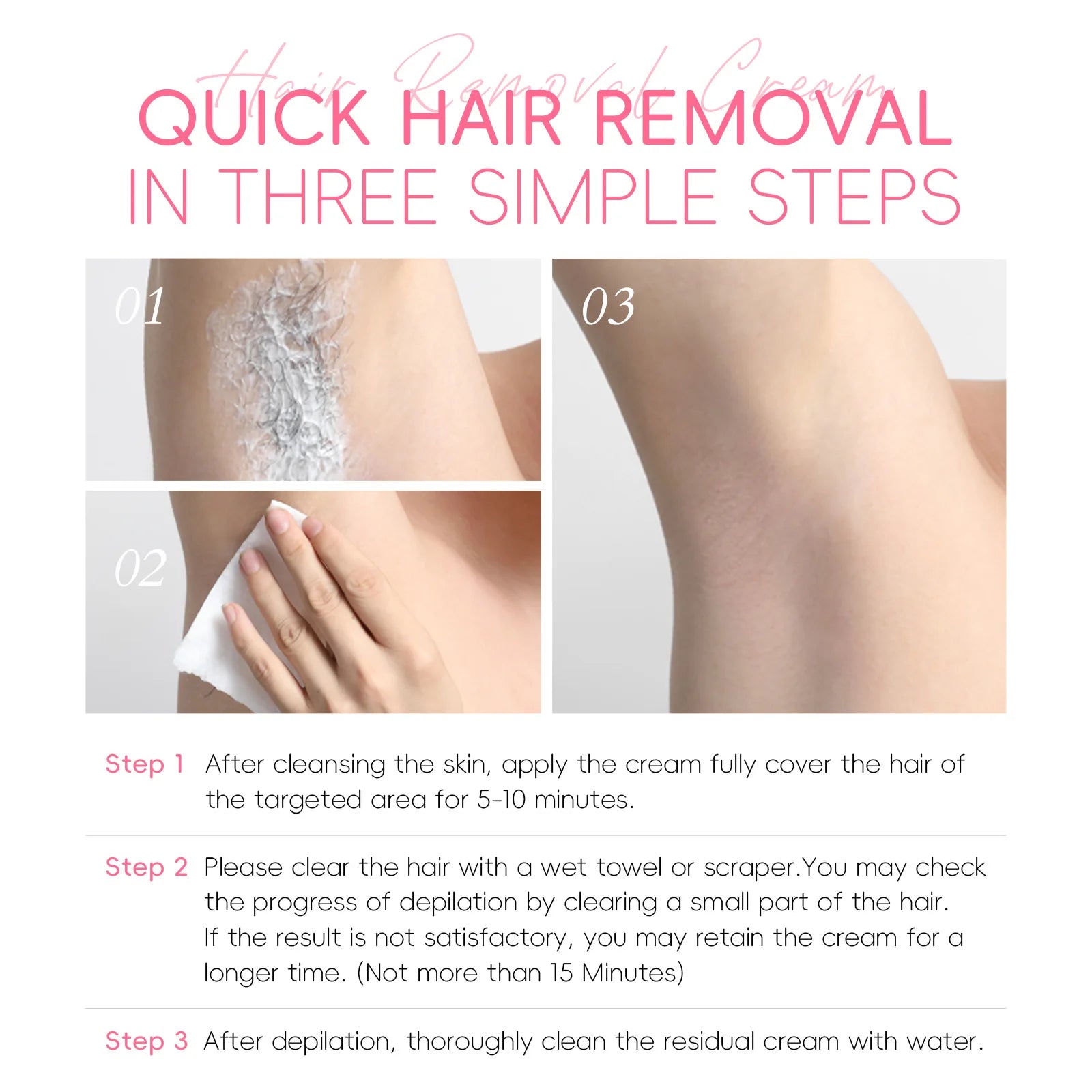 LAIKOU Hair Removal Cream  Intimate Areas Epilator Cream Painless Health Hair Remover Growth Inhibitor Men Woman Body Care 50g
